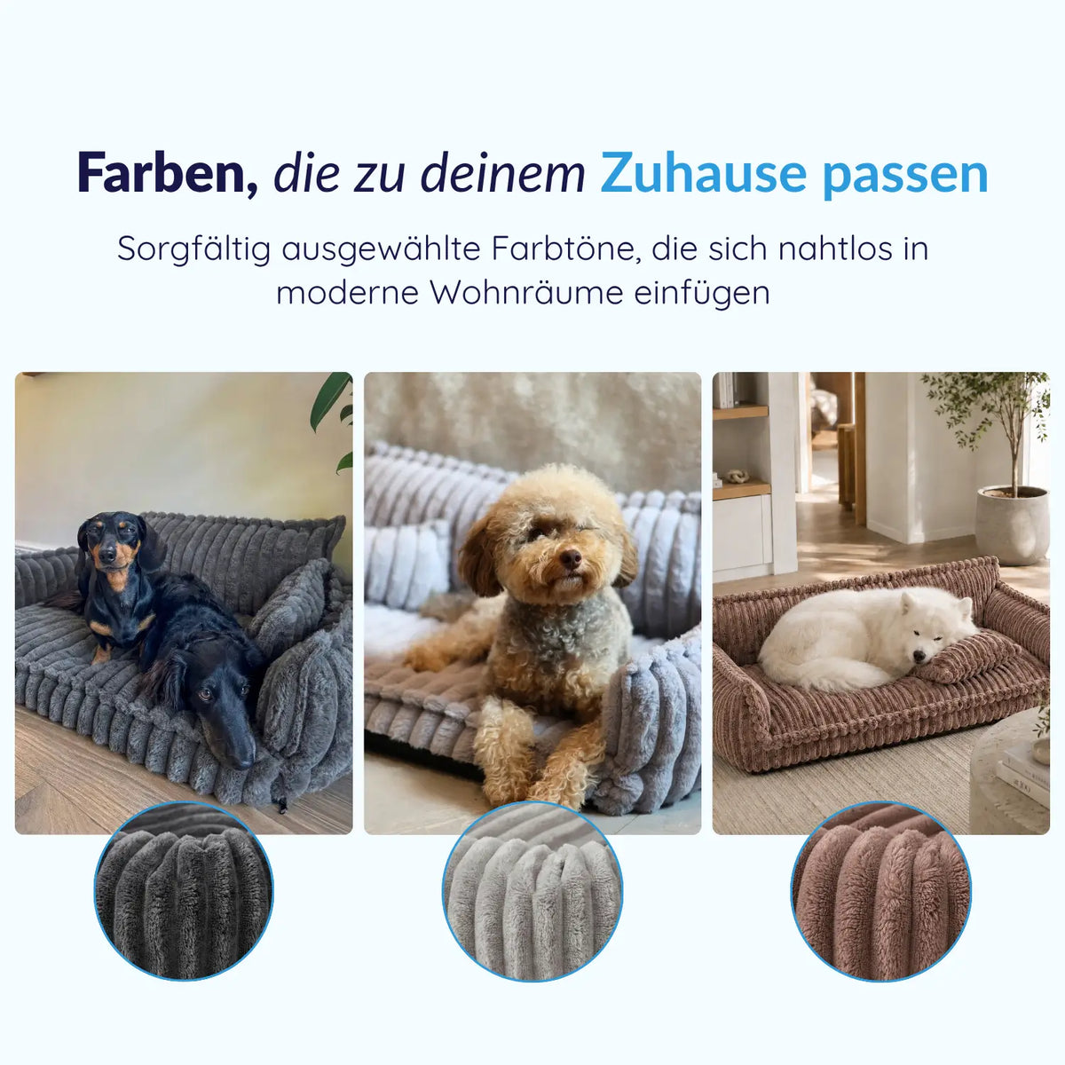MrFluffyFriend® - Orthopädisches Waschbares Hundesofa